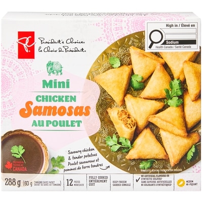 le Choix du Président Mini samosas au poulet 288 g, 2,78 $/100g