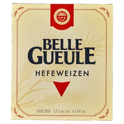 Belle Gueule Hefeweizen The Masters Series (Pièce d’identité requise au moment du ramassage) 6x341.0 ml, 0,53 $/100ml