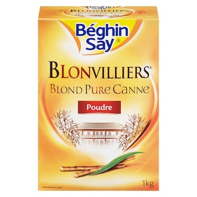 Blonvilliers Sucre de canne, doré 1 kg, 0,90 $/100g