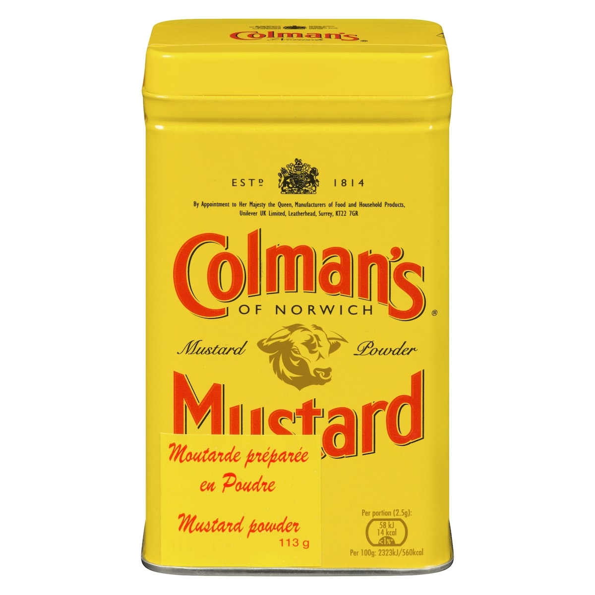 Coleman Double Mustard Superfine Powder 113 g, $5.74/100g