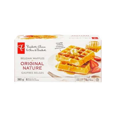 President's Choice Original Belgian Waffles 390 g, $1.54/100g