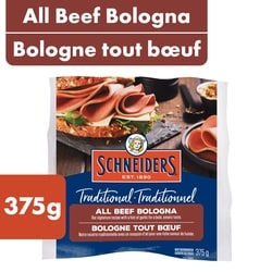 Schneiders Traditional All Beef Bologna 375 g, $26.64/1kg $2.66/100g