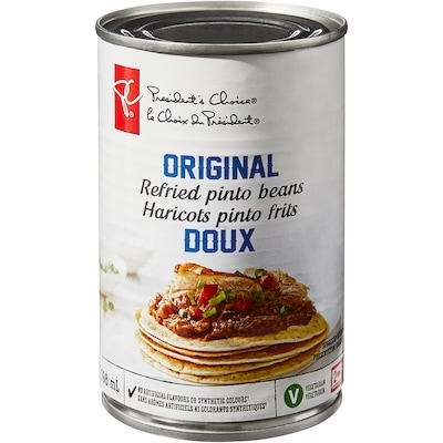 President's Choice Original Refried Pinto Beans 398 ml, $1.01/100ml