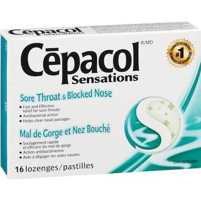 Sensations Sore Throat and Blocked Nose, Sore Throat Lozenges