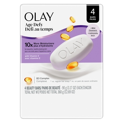 Olay Beauty Bars, Age Defying 4x90.0 g, $2.08/100g