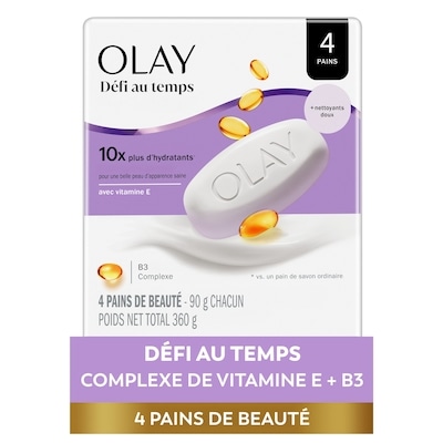 Olay Pains de beauté Défi au temps 4x90.0 g, 1,53 $/100g