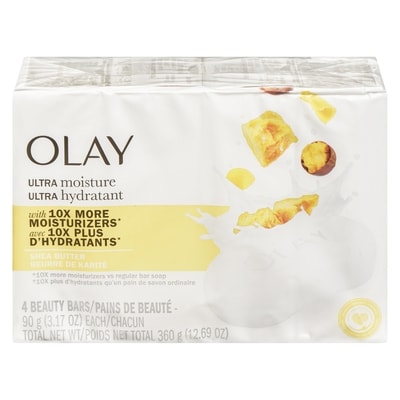 Olay Pro-X Beauty Bars, Ultra Moisture with Shea Butter 4x90.0 g, $1.53/100g