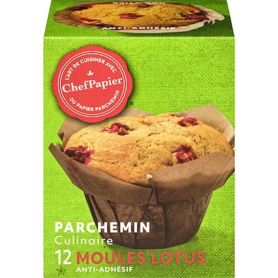 PaperChef Moules lotus en parchemin culinaire 12 ea, 0,38 $/1ch