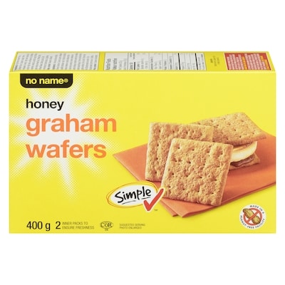 No Name Honey Graham Wafers 400 g, $1.37/100g