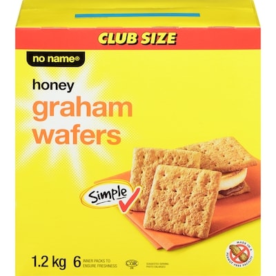 No Name Honey Graham Wafers 1200 g, $1.04/100g
