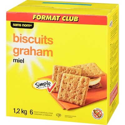 Biscuits graham au miel, format club