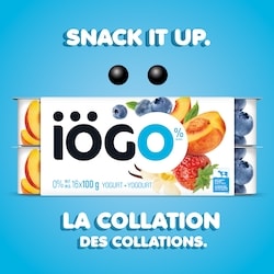 IOGO Strawberry/ Blueberry/Peach/Vanilla Fat Free Yogurt Cups 0