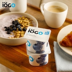 IOGO Strawberry/ Blueberry/Peach/Vanilla Fat Free Yogurt Cups 0