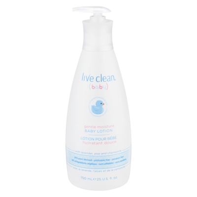 Live Clean Baby Gentle Moisturizing Baby Lotion 750 ml, $1.93/100ml