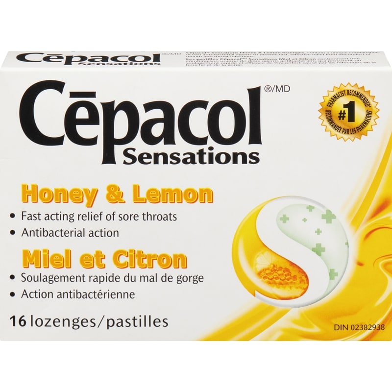 Sensations Honey and Lemon, Sore Throat  Lozenges