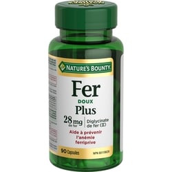 Nature’s Bounty Fer doux Plus, 28 mg 90 ea, 0,14 $/1ch