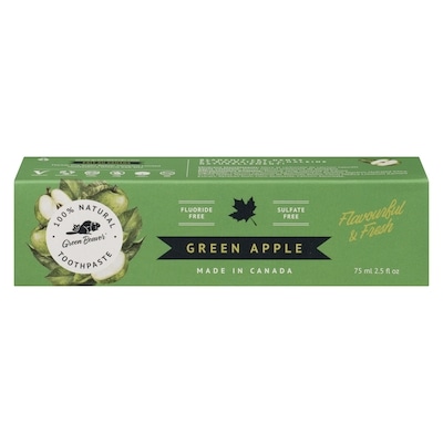 Green Beaver Natural Toothpaste, Green Apple 75 ml, $7.32/100ml