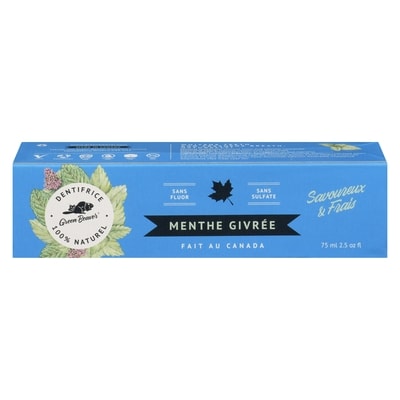 Green Beaver Jr Dentifrice naturel menthe fraîche 75 ml, 8,65 $/100ml
