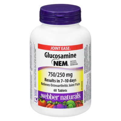 Webber Naturals Tablets Glucosamine 750/250 Mg 60 ea, $0.35/1ea