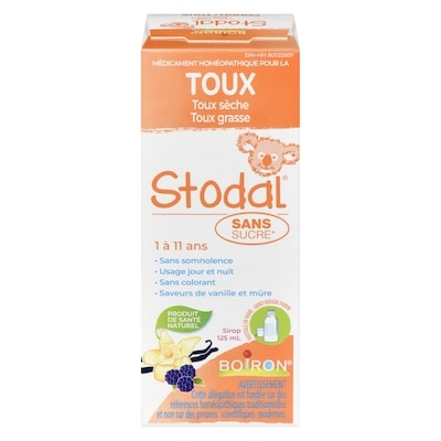 Boiron Stodal sans sucre pour la toux sèche ou grasse  125 ml, 10,39 $/100ml