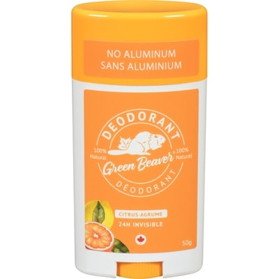 Green Beaver Natural Deodorant, Citrus 50 g, $19.98/100g