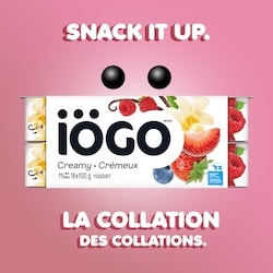 IOGO Strawberry Raspberry Blueberry Vanilla Yogurt Cups 1