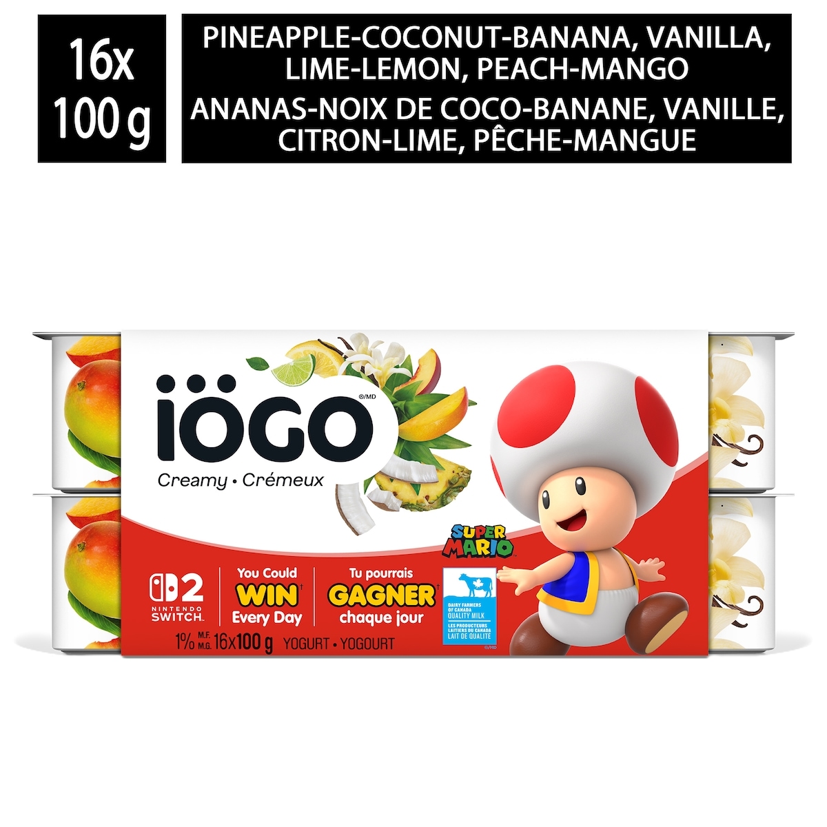 iÖGO Yogurt Cups Tropical
