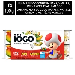IOGO Tropical Yogurt Cups 1% 16x100.0 g, $0.59/100g