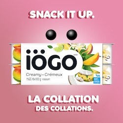 IOGO Tropical Yogurt Cups 1% - 16x100.0 g | Real Canadian Superstore