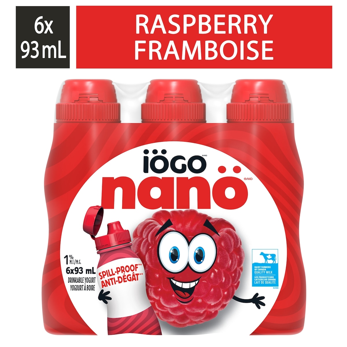 iÖGO nanö 1% Drinkable Yogurt Raspberry