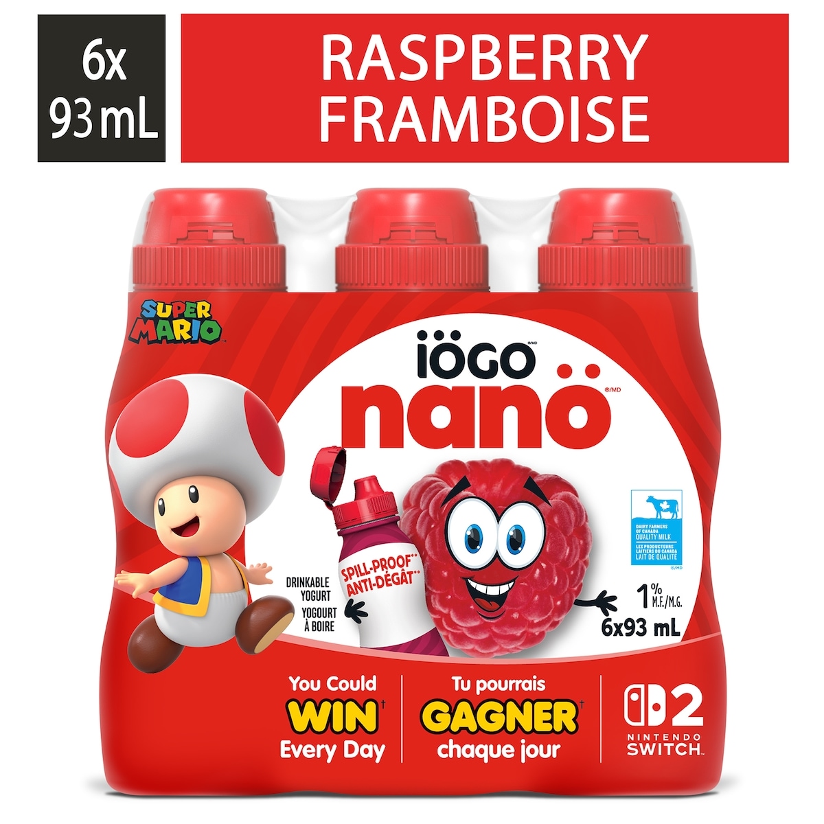 iÖGO nanö 1% Drinkable Yogurt Raspberry