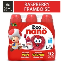 IOGO Nanö Drinkable Raspberry Yogurt 1% 6x93.0 ml, $0.72/100ml