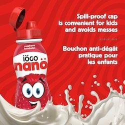 苺　0628 IOGO Nanö Drinkable Raspberry Yogurt 1% - 6x93.0 ml | Loblaws