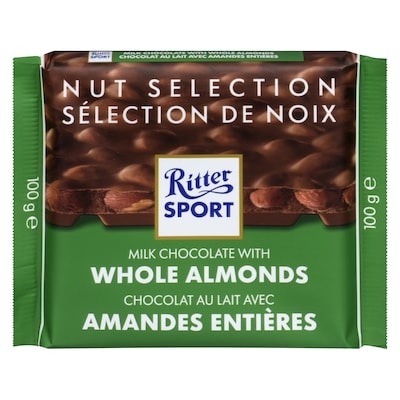 Ritter Sport Milk Chocolate Whole Almonds 100 g, $3.50/100g
