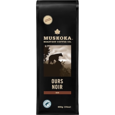 Muskoka Roastery Coffee Co Noir Ours Entier Bean 6X400G 400 g, 6,25 $/100g
