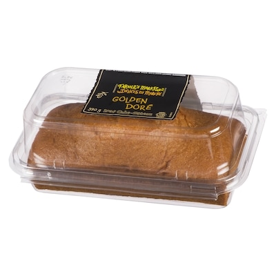 Gâteau rectangulaire doré