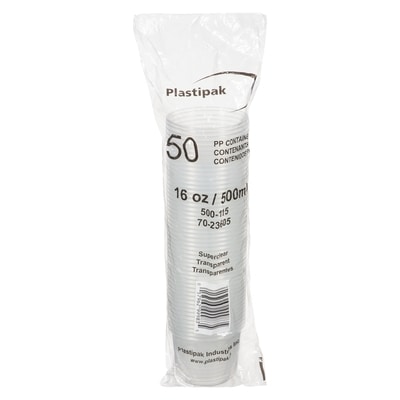 null Deli Plastic Container, Clear 16Oz, case 50 ea, $0.12/1ea