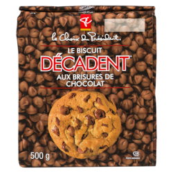 le Choix du Président Biscuit Décadent aux brisures de chocolat 500 g, 1,60 $/100g