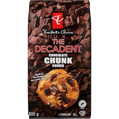 President's Choice The Decadent Chocolate Chunk Cookie 300 g, $1.83/100g