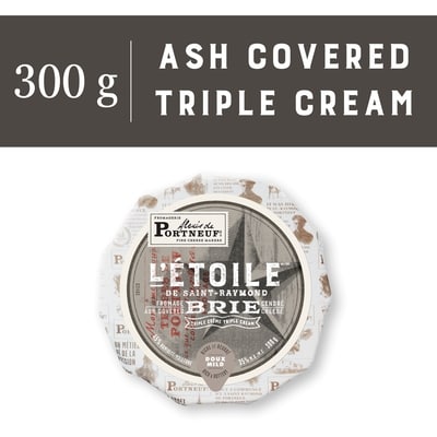 Alexis Portneuf L'Étoile de St-Raymond Ash Covered Triple Cream Brie Cheese 300 g, $4.67/100g