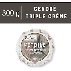 Alexis de Portneuf Fromage brie triple crème cendré L'Étoile de Saint-Raymond 300 g, 5,00 $/100g