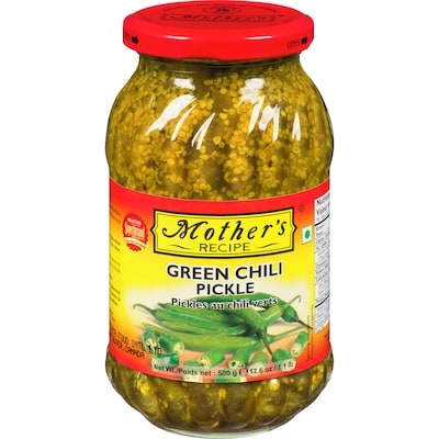 Mother Green Chilli Pickle 0.5 kg, $0.70/100g