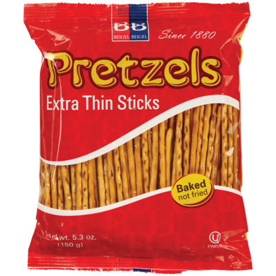 Beigel and Beigel Design Kosher Pretzel Super Sticks 150 g, $2.67/100g