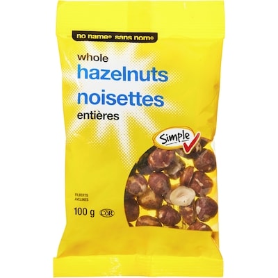 Sans Nom Noisettes entières 100 g, 4,00 $/100g