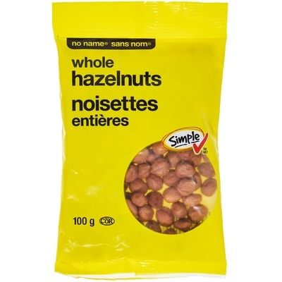 Sans Nom Noisettes entières 100 g, 8,00 $/100g