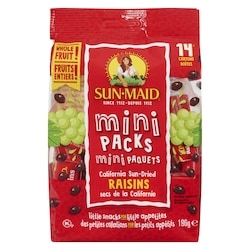 Sun-maid Boîtes miniatures de raisins secs 196 g, 2,30 $/100g