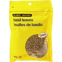 Sans Nom Feuilles de basilic 40 g, 6,25 $/100g