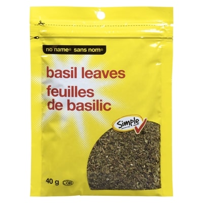 Sans Nom Feuilles de basilic 40 g, 8,75 $/100g