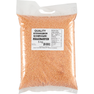 Quality Red Lentils 4.989 kg, $0.30/100g