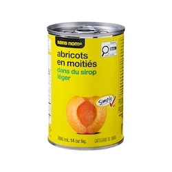 No Name Apricot Halves in Light Syrup - 398 ml | Real Canadian